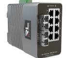 Red Lion NT-5010-FX2-SC00 10-port Gigabit Managed Industrial Ethernet Switch  8xRJ45 2xSC 2km