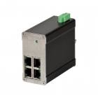 Red Lion N-Tron 104TX-MDR 4 port 10/100BaseTX Industrial unmanaged ethernet switch, metal DIN rail mount