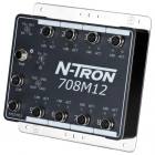 Red Lion N-Tron 708M12 8 port managed industrial Ethernet switch, 10-30VDC