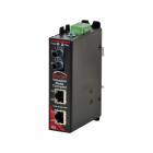 Red Lion Sixnet SLX-3ES-2ST Unmanaged media converter, 3 ports; 2 RJ45 ports & 1 multimode fiber ST, 4 km