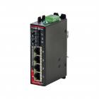 Red Lion Sixnet SLX-5ES-2SC Unmanaged 5 Port Industrial Ethernet switch, Multimode fiber optic (4Km), SC connector
