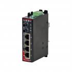 Red Lion Sixnet SLX-5ES-2ST Unmanaged 5 Port Industrial Ethernet switch, Multimode fiber optic (4Km), ST connector