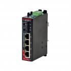 Red Lion Sixnet SLX-5ES-3SC Unmanaged 5 Port Industrial Ethernet switch, Singlemode fiber optic (20Km), SC connector