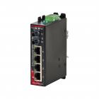 Red Lion Sixnet SLX-5ES-3ST Unmanaged 5 Port Industrial Ethernet switch, Singlemode fiber optic (20Km), ST connector