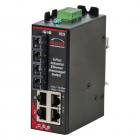 Red Lion Sixnet SLX-6ES-5SCL Unmanaged 6 Port Industrial Ethernet switch, Singlemode fiber optic (60km), SC connector