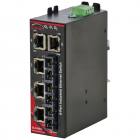 Red Lion Sixnet SLX-8ES-6SC Unmanaged 8 Port Industrial Ethernet switch, Multimode fiber optic (4km), SC connector