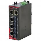 Red Lion Sixnet SLX-8ES-6ST Unmanaged 8 Port Industrial Ethernet switch, Multimode fiber optic (4km), ST connector