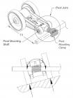 Red Lion MBZM0002 double wheel pivot mounting clamp