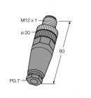 M12 Plug, 4 pin, male straight - WASC4