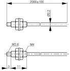 Contrinex LFP-2002-020 (6021-000-207) Through-beam, M4 fiber optic cable, plastic