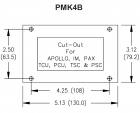 Red Lion PMK4B000 mounting panel for APOLLO, IM, PAX, TCU, PCU, TSC and PSU