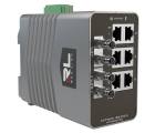 Red Lion NT-5008-FX2-ST80 8-Port Gigabit Managed Industrial Ethernet Switch  6xRJ45 2xST 80km