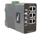 Red Lion NT-5008-FX2-ST00 8-Port Gigabit Managed Industrial Ethernet Switch  6xRJ45 2xST 2km