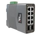 Red Lion NT-5010-DM2-0000 10-port Gigabit Managed Industrial Ethernet Switch  8xRJ45 2xSFP