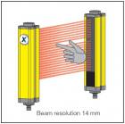 Contrinex safety light curtains - Finger protection 14mm