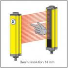 Contrinex safety light curtains - Finger protection 14mm