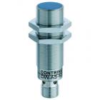 Contrinex DW-AS-504-M18-002 inductive sensor M18 Brass, PNP NC, 12mm quasi-flush, M12 4-pin plug, 64mm