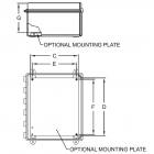 Red Lion PNENC007 mounting plate for ENC00007 enclosure