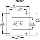 Red Lion PMK3C000 - C48/T48/P16/T16 mounting panel