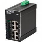 Red Lion N-Tron 710FX2-SC 10 port managed industrial Ethernet switch with SC multimode fiber, 2km