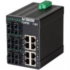 Red Lion N-Tron 714FX6-SC 14 port managed industrial Ethernet switch with SC multimode fiber, 2km