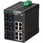 Red Lion N-Tron 714FXE6-SC-15 14 port managed industrial Ethernet switch with SC singlemode fiber, 15km