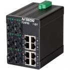 Red Lion N-Tron 714FX6-ST 14 port managed industrial Ethernet switch with ST multimode fiber, 2km
