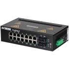 Red Lion N-Tron 716FXE2-SC-15 16 port managed industrial Ethernet switch with SC singlemode fiber, 15km