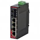Red Lion Sixnet SL-5ES-2SC Unmanaged 5 Port Industrial Ethernet switch, Multimode fiber optic (4Km), SC connector