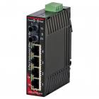 Red Lion Sixnet SL-5ES-2ST Unmanaged 5 Port Industrial Ethernet switch, Multimode fiber optic (4Km), ST connector
