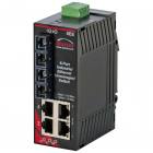 Red Lion Sixnet SL-6ES-4SC Unmanaged 6 Port Industrial Ethernet switch, Multimode fiber optic (4Km), SC connector