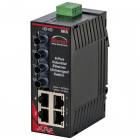Red Lion Sixnet SL-6ES-5ST Unmanaged 6 Port Industrial Ethernet switch, Singlemode fiber optic (20Km), ST connector