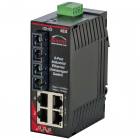 Red Lion Sixnet SL-6ES-5SCL Unmanaged 6 Port Industrial Ethernet switch, Singlemode fiber optic (60Km), SC connector