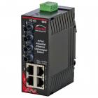 Red Lion Sixnet SL-6ES-5STL Unmanaged 6 Port Industrial Ethernet switch, Singlemode fiber optic (60Km), ST connector