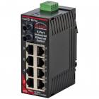 Red Lion Sixnet SL-9ES-3ST Unmanaged 9 Port Industrial Ethernet switch, Singlemode fiber optic (20Km), ST connector