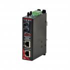 Red Lion Sixnet SLX-3ES-2ST Unmanaged media converter, 3 ports; 2 RJ45 ports & 1 multimode fiber ST, 4 km
