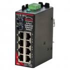 Red Lion Sixnet SLX-9ES-3STL Unmanaged 9 Port Industial Ethernet switch, Singlemode fiber optic (60km), ST connector