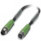 Phoenix Contact Jumper cable 1552052/PUR/3.0 M8 3 pin male, M8 3 pin female, 3m shielded (clearance)