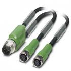 Phoenix Contact 1671331 SAC-3P-M12Y/2X0,3-PUR/M 8FS 2x M8 3 pin female to M12 4 pin male Y-distributor cable