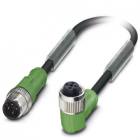 Phoenix Contact 1697014 SAC-4P-M12MS-M12FR/PVC/5.0 jumper cable, M12 4-pin male straight to M12 4-pin right-angle female
