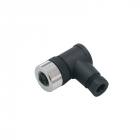 IFM E11509 (SDOAH040MSSFKPG) M12 4 pole, right-angle wireable socket