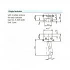 Sick 5306498 IE100-R1 BETAETIGER hinged safety limit switch actuator