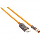 Sick DSL-8U04G02M025KM1 (6034574) configuration cable, M8 4pin to USB-A plug, 2m
