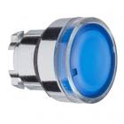 Schneider Electric ZB4BW36 Illuminated push button head, metal, flush, blue (clearance)
