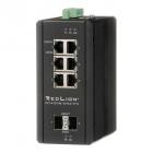 Red Lion NT-4008-DM2-PN-C 8-port Gigabit Managed Industrial Ethernet Switch, dual mode, SFP slots, PNIO CC-B, MRC