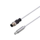 IFM Electronic TS2056 TS-200KCID10-.../US/ PT100 Temperature sensor, clamp adapter Ø 10mm, M12 pigtail 2m, PTFE