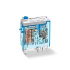 Finder 46.52.9.024.0040 Miniature industrial relay DP CO 8A, 24VDC, test button, mechanical indicator