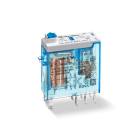 Finder 46.52.9.024.0074 Miniature industrial relay DP CO 8A, 24VDC, test button, LED & mechanical indicator
