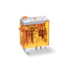 Finder 46.61.8.012.0054 Miniature industrial relay SP CO 16A, 12VAC, test button, LED & mechanical indicator