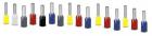 Ferrules with sleeve, colors as per NF C 63-023
